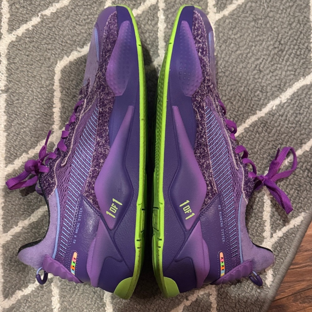 Puma Vibrant Purple and Lime Athletic Shoes